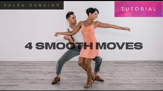 Dance Tutorial 4 Smooth Salsa Moves The 360 [upl. by Aleakim456]