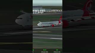 Boeing 777300ER Departure With Positive Rate By The Pilot aviationgamer aviation trending short [upl. by Weihs]