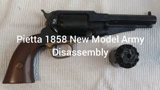 Pietta 1858 New Model Army  Disassembly [upl. by Nonnag]