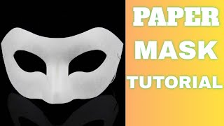 How to make a Paper Mache FITTING MASK Blue Mask Tutorial [upl. by Enirol]