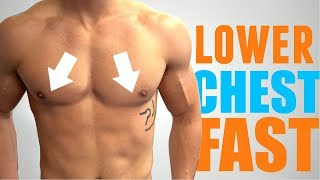 3 Exercises to get a MUSCULAR Lower Chest FAST [upl. by Angelica883]