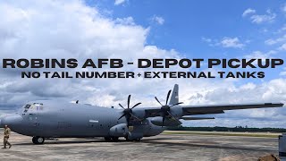 ROBINS AFB GA  C130J LANDING  4K [upl. by Enrak130]