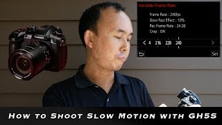 Panasonic Lumix GH5S  slow motion  variable frame rate video 240fps [upl. by Hassett]