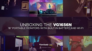 Unboxing the VG1656N 16quot Portable Monitor with Builtin Battery and WiFi [upl. by Naryb]