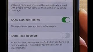 iPhone 11 Pro How to Enable  Disable Show Contact Photos In Messages  iOS 13 [upl. by Rochella]