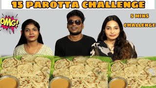 😋5 mins  15 Parotta eating challenge 😯😓 [upl. by Auhsohey]