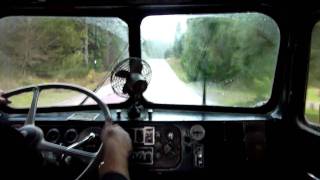 1959 Kenworth 2 stick shifting practice  Part 1 [upl. by Ecinert]