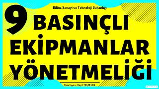 BASINÇLI EKİPMANLAR YÖNETMELİĞİ [upl. by Pedaias345]