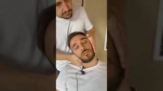 His first ever chiropractic adjustment made him speechless 😮 chiropractic asmr shorts [upl. by Aihsened376]