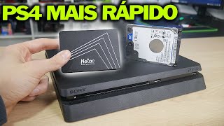 INSTALEI UM SSD NO PS4 E FICOU MUITO RÁPIDO COMO FAZER ESSE UPGRADE GASTANDO POUCO [upl. by Reta]