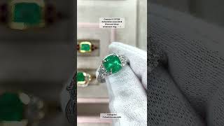 We used Clients old Diamonds amp made her a 475TCW modern amp timeless Emerald 3 stone custom ring [upl. by Notpmah]