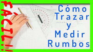 📐Cómo MEDIR y TRAZAR un RUMBO en carta náutica⛵  🚢 Curso de Navegación 🚢 [upl. by Eannej175]