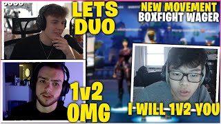 MONGRAAL amp CLIX USES NEW MOVEMENT Against ASIAN JEFF amp LACY In 2v2 Boxfight WAGER Fortnite Moments [upl. by Alrac]