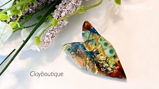 Polymer clay Faux Lampwork [upl. by Ahsahtan]