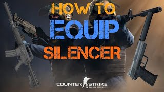 How to equip silencer in CSGO [upl. by Aiet]