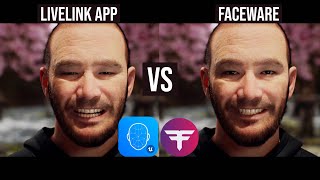 Unreal Engine 4 Metahuman Live Link Face App vs Faceware [upl. by Arataj]