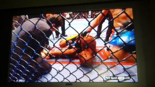 Anderson silva v Chris Weidman 2 leg break [upl. by Ahsein489]