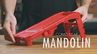 COMO USAR MANDOLIN Mandolina ou Mandoline Cortar e Ralar Legumes  Gourmet a dois [upl. by Isabella]