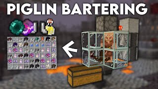 EASY Piglin Bartering Farm Tutorial in Minecraft Bedrock MCPEXboxPs4SwitchWindows 10 [upl. by Ranzini]