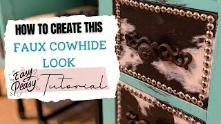 An Easy Way to Create a Faux Cowhide Look [upl. by Calvo]