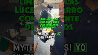 Repelente para limpiar los faros del carro 🙃 repelente carros faros tips fyp viral hack [upl. by Elrae575]