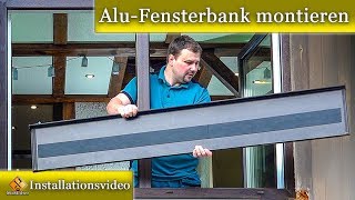 AluFensterbank montieren  Fensterbank Blech einbauen  so gehts [upl. by Lodie]