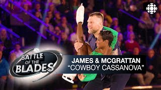 Vanessa James and Brian McGrattan perform to Cowboy Casanova  Battle of the Blades [upl. by Ahsinej]