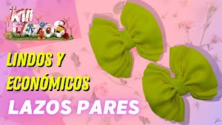 Como hacer 🎀LAZO CON CINTA de 4cm 🎀 Lazos Económicos  lazos par  KiliLazos [upl. by Hayidah]