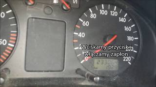 Kasowanie serwisu olejowego VW Passat B5  Indicator Light Reset Vw Passat B5 [upl. by Iago]