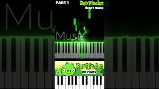 Bad Piggies Theme on piano PART 1 RIGHT HAND piano pianolessons games badpiggies rovio [upl. by Ronoel5]