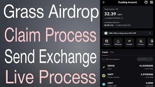 Grass Airdrop Claim Process Send Exchange Live Process In Telugu [upl. by Heidy426]