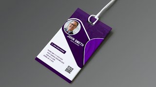 Professional Id Card Psd Design  Photoshop Cc Tutorial [upl. by Anhoj19]