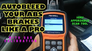 ABS BRAKE AutoBleed with an OBD2 SCANNER Foxwell NT630 Plus [upl. by Jordain]