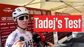 Tadej Pogacars Strade Bianche Nerves Excitement amp Strategy [upl. by Antin]