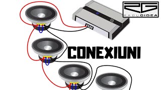 Cum legi difuzoarele la amplificator  Conexiuni serie si paralel  TUTORIAL [upl. by Eliseo]