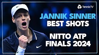 Jannik Sinner Best Shots On The Way To Nitto ATP Finals Title [upl. by Hadria]