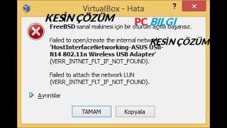 Virtual Box Oturum Açma Başarısız Hatası \u00100 Çözüm 2020 [upl. by Olinad]