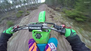 Kawasaki KX500 GoPro Trails Ride [upl. by Ilrahc]