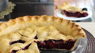 Homemade Blackberry Pie Recipe  The Sweetest Journey [upl. by Obadiah502]