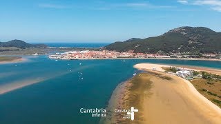 Descubre desde el aire el PARQUE NATURAL CANTABRIA MARISMAS de Santoña Victoria y Joyel [upl. by Sivert]