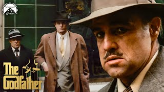 The Godfather  Don Corleone Gets Shot Full Scene ft Marlon Brando amp Al Pacino  Paramount Movies [upl. by Lindi]