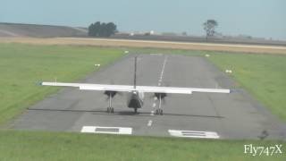 Typ BN2 Britten Norman quotIslanderquot DIEST Awesome Takeoff at Harle Airport [upl. by Lebatsirhc24]