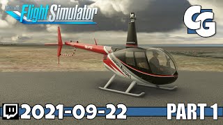 MSFS Helicopter Showcase  Robinson R44  VOD  20210922  Part 1 [upl. by Oneladgam969]