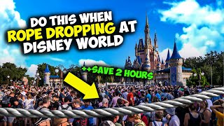 quotDo This When Rope Dropping Disneyquot  Best Tips and Tricks for Rope Dropping at Disney World [upl. by Hamid]