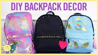 STYLE amp BEAUTY  DIY Backpack Decor [upl. by Koller204]