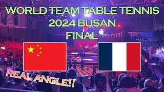 Incredible rally real angle CHINA FRANCE 2024 BUSAN FINAL table tennis [upl. by Elison]