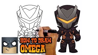 How to Draw Fortnite  Omega [upl. by Ikkin]