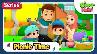 SERIES Omar amp Hana  Picnic Time  Islamic Cartoon for Kids [upl. by Kristan493]