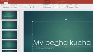 Making a Pecha Kucha on PC with PowerPoint [upl. by Stine]