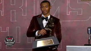 DeVonta Smith wins the Heisman Trophy  College Football on ESPN [upl. by Nagard]